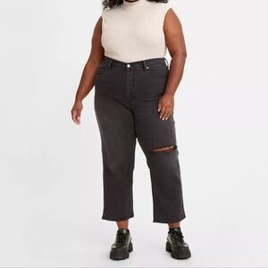 Levi's | Wedgie Straight Fit Plus Size Jeans in Cut and Dry Black